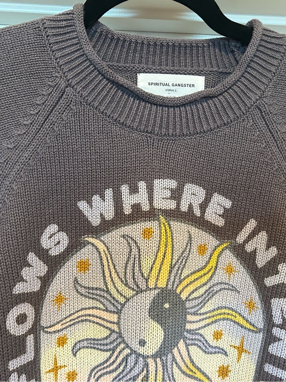 Spiritual Gangster Sweater, NWT, oversized XS. - Picture 6 of 11